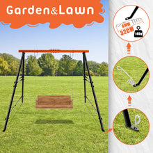 Load image into Gallery viewer, Swing Sets for Backyard, Outdoor Porch Swing Frame, Hammock Chair Stand Only, Max Load 550Lbs A-Frame Swing Stand, Swing Set for Patio, Playground, Park, Swing not Include