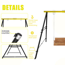 Load image into Gallery viewer, Swing Sets for Backyard, Outdoor Porch Swing Frame, Hammock Chair Stand Only, Max Load 550Lbs A-Frame Swing Stand, Swing Set for Patio, Playground, Park, Swing not Include