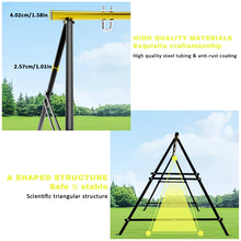 Load image into Gallery viewer, Swing Sets for Backyard, Outdoor Porch Swing Frame, Hammock Chair Stand Only, Max Load 550Lbs A-Frame Swing Stand, Swing Set for Patio, Playground, Park, Swing not Include