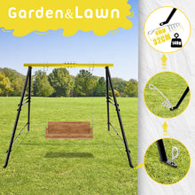 Load image into Gallery viewer, Swing Sets for Backyard, Outdoor Porch Swing Frame, Hammock Chair Stand Only, Max Load 550Lbs A-Frame Swing Stand, Swing Set for Patio, Playground, Park, Swing not Include