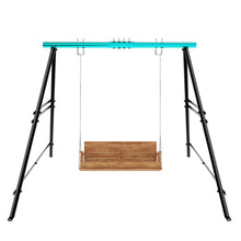Load image into Gallery viewer, Swing Sets for Backyard, Outdoor Porch Swing Frame, Hammock Chair Stand Only, Max Load 550Lbs A-Frame Swing Stand, Swing Set for Patio, Playground, Park, Swing not Include
