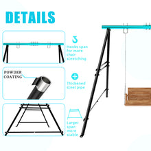 Load image into Gallery viewer, Swing Sets for Backyard, Outdoor Porch Swing Frame, Hammock Chair Stand Only, Max Load 550Lbs A-Frame Swing Stand, Swing Set for Patio, Playground, Park, Swing not Include