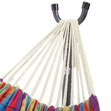 Load image into Gallery viewer, Hammock Set (Hammock Frame Small Color Bar Hammock) Natural Rope