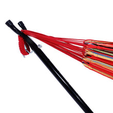 Load image into Gallery viewer, Portable Outdoor Polyester Hammock Set Red