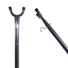 Load image into Gallery viewer, Hammock Accessory Portable Hammock Stand Black Background & Silver Flower