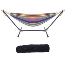Load image into Gallery viewer, Hammock Set (Hammock Frame Small Color Bar Hammock) Natural Rope