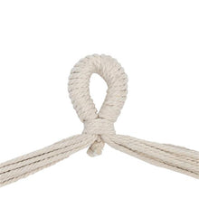 Load image into Gallery viewer, Distinctive Cotton Canvas Hanging Rope Chair with Pillows Beige