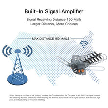 Load image into Gallery viewer, 28-36dB 360° UV Dual-band Outdoor Antenna with Stand Black
