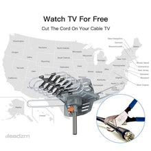 Load image into Gallery viewer, 28-36dB 360° UV Dual-band Outdoor Antenna with Stand Black