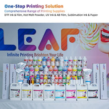 Load image into Gallery viewer, LEAF Wholesale Premium UV Inkjet Ink Digital Inkjet Printing UV Ink for XP600 I1600 I3200 UV Ink