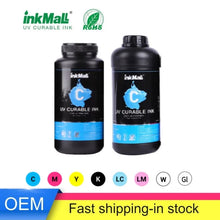 Load image into Gallery viewer, InkMall Eco Friendly UV Curable Ink for Ricoh Gen5 / Gh2220 Wide Format UV Flatbed Printer for Soft and Hard Materials