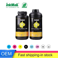 Load image into Gallery viewer, InkMall Eco Friendly UV Curable Ink for Ricoh Gen5 / Gh2220 Wide Format UV Flatbed Printer for Soft and Hard Materials
