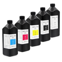 Load image into Gallery viewer, Ocbestjet 1000ML Hard Soft UV Ink for Epson 1390 L800 1400 1410 1430 TX800 XP600 L1800 600 UV LED Printer