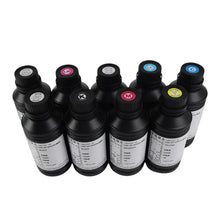 Load image into Gallery viewer, Wholesale Curable Printing Ink Bright Vivid Color for Printers 1000ml Neutral UVDtf Inks Led UV Ink Transfer Print Sticker