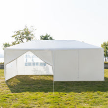 Load image into Gallery viewer, 3 x 6m Six Sides Two Doors Waterproof Tent with Spiral Tubes White