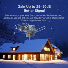 Load image into Gallery viewer, 28-36dB 360° UV Dual-band Outdoor Antenna with Stand Black