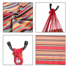 Load image into Gallery viewer, Portable Outdoor Polyester Hammock Set Red