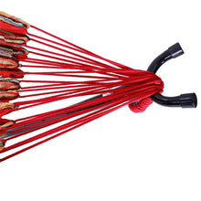 Load image into Gallery viewer, Portable Outdoor Polyester Hammock Set Red