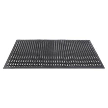 Load image into Gallery viewer, Bar Kitchen Industrial Multi-functional Anti-fatigue Drainage Rubber Non-slip Hexagonal Mat 150*90cm