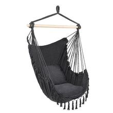Load image into Gallery viewer, 1.5*1.2m Tassel Plus Pillow Hanging Chair Gray