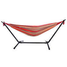Load image into Gallery viewer, Portable Outdoor Polyester Hammock Set Red