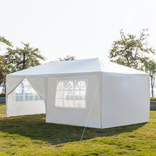 Load image into Gallery viewer, 3 x 6m Six Sides Two Doors Waterproof Tent with Spiral Tubes White