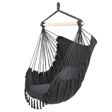 Load image into Gallery viewer, 1.5*1.2m Tassel Plus Pillow Hanging Chair Gray