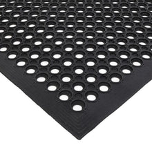 Load image into Gallery viewer, Bar Kitchen Industrial Multi-functional Anti-fatigue Drainage Rubber Non-slip Hexagonal Mat 150*90cm