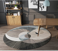 Load image into Gallery viewer, Wholesale Modern Contemporary Circular Area Rug Nordic Ground Carpet Mats Non-slip Back Suede Round Rug for Balcony Table Hanging Basket Living Room Decoration