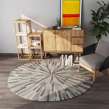 Load image into Gallery viewer, Wholesale Modern Contemporary Circular Area Rug YX03 Nordic Ground Carpet Mats Non-slip Back Suede Round Rug