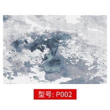 Load image into Gallery viewer, Abstract Ink Brush Area Rug Distressed Medallion Floor Carpet for Living Room