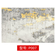 Load image into Gallery viewer, Abstract Ink Brush Area Rug Distressed Medallion Floor Carpet for Living Room