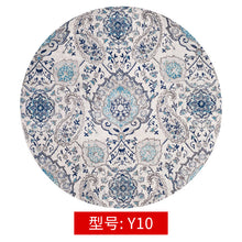 Load image into Gallery viewer, Mandala Rug Vintage Circular Area Carpet Nordic Ground Mats Non-slip Back Polyester Short Velvet Round Rug for Balcony Table Hanging Basket Living Room Decoration