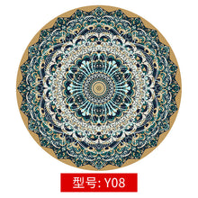 Load image into Gallery viewer, Wholesale Mandala Rug Vintage Circular Area Carpet Nordic Ground 80CM Dia Mats Non-slip Back Polyester Short Velvet Round Rug for Balcony Table Hanging Basket Living Room Decoration