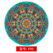 Load image into Gallery viewer, Mandala Rug Vintage Circular Area Carpet Nordic Ground Mats Non-slip Back Polyester Short Velvet Round Rug for Balcony Table Hanging Basket Living Room Decoration