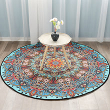 Load image into Gallery viewer, Wholesale Mandala Rug Vintage Circular Area Carpet Nordic Ground 80CM Dia Mats Non-slip Back Polyester Short Velvet Round Rug for Balcony Table Hanging Basket Living Room Decoration
