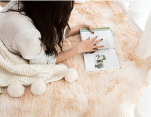 Load image into Gallery viewer, Shaggy Faux Fur Area Rug Camel Fluffy Shag Rug for Living Room Furry Carpet Throw Rug Fuzzy Plush Rug