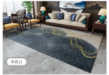 Load image into Gallery viewer, Abstract Ink Splash Area Rug Paint Brush Splatter Area Rug Style11 Faux Wool Accent Distressed Non-Slip Throw Rugs Floor Carpet