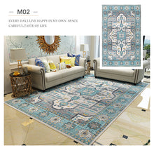 Load image into Gallery viewer, Vintage Area Rug M02 Distressed Medallion Rustic Traditional Floor Carpet Fade Persian Design