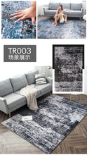 Load image into Gallery viewer, Wholesale Abstract Luxury Faux Wool Area Rug TR003 Non-Slip Area Rug Accent Distressed Throw Rugs Floor Carpet