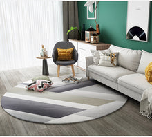 Load image into Gallery viewer, Wholesale Modern Contemporary Circular Area Rug Nordic Ground Carpet Mats Non-slip Back Suede Round Rug for Balcony Table Hanging Basket Living Room Decoration