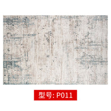Load image into Gallery viewer, Abstract Ink Brush Area Rug P011 Distressed Medallion Floor Carpet for Living Room