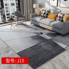 Load image into Gallery viewer, Abstract Ink Brush Area Rug J15 Distressed Medallion Floor Carpet for Living Room