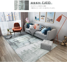 Load image into Gallery viewer, Abstract Ink Brush Area Rug J03 Distressed Medallion Floor Carpet for Living Room