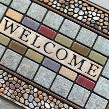 Load image into Gallery viewer, Wholesale Rubber Flocking Entrance Door Mat Large 24 X 36 Inch Entry Way Doormat Front Door Rug Outdoor Heavy Duty Welcome Mat, Non Slip Rubber Back Low Profile for Garage, Patio, High Traffic Area, Rectangle