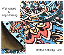 Load image into Gallery viewer, Mandala Rug Vintage Circular Area Carpet Y07 Nordic Ground Mats Non-slip Back Polyester Short Pile Round Rug