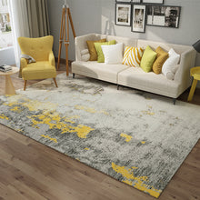 Load image into Gallery viewer, Abstract Ink Brush Area Rug Distressed Medallion Floor Carpet for Living Room