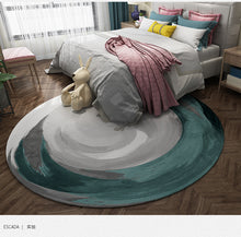 Load image into Gallery viewer, Wholesale Modern Contemporary Circular Area Rug Nordic Ground Carpet Mats Non-slip Back Suede Round Rug for Balcony Table Hanging Basket Living Room Decoration