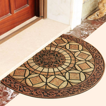 Load image into Gallery viewer, Wholesale Half Round Rubber Flocking Entrance Door Mat Semi-Circular 24 X 36 Inch Entry Way Doormat Front Door Rug Outdoor Heavy Duty Welcome Mat