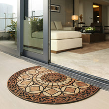 Load image into Gallery viewer, Wholesale Half Round Rubber Flocking Entrance Door Mat Semi-Circular 24 X 36 Inch Entry Way Doormat Front Door Rug Outdoor Heavy Duty Welcome Mat